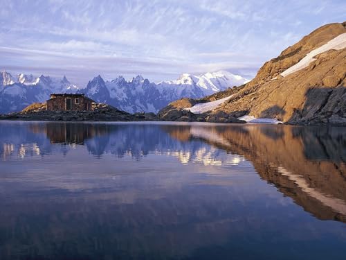 1500 Teile Puzzle,Impossible Puzzle,Puzzle-Geschenk,-See, Berge 87x57cm von FRUKAT