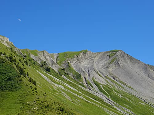 1500 Teile Puzzle,Puzzle für Erwachsene,Farbenfrohes Legespiel - Bergmondhang 87x57cm von FRUKAT