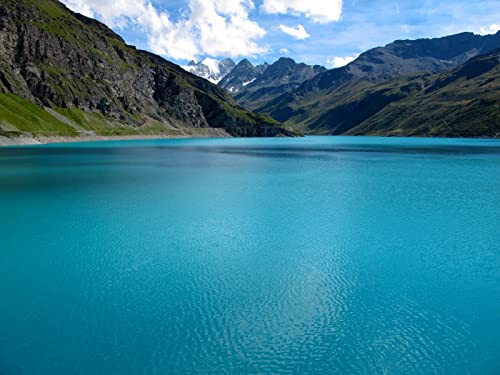1500 Teile Puzzle für Erwachsene und Kinder ab 14 Jahren - Berge Wolken See 87x57cm von FRUKAT
