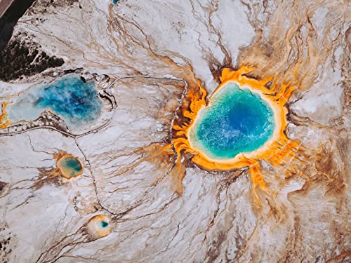 1500 Teile Puzzle für Erwachsene und Kinder ab 14 Jahren - Grand Prismatic Spring Surface Scenic 87x57cm von FRUKAT