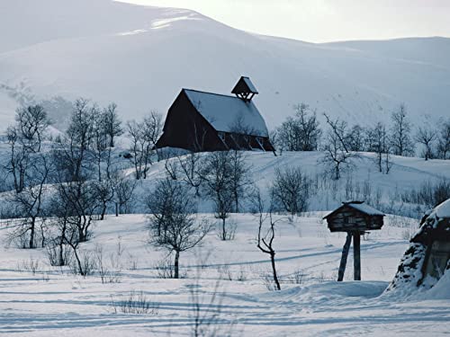 1500 Teile Puzzle für Erwachsene und Kinder ab 14 Jahren - Haus Berge Schnee 87x57cm von FRUKAT