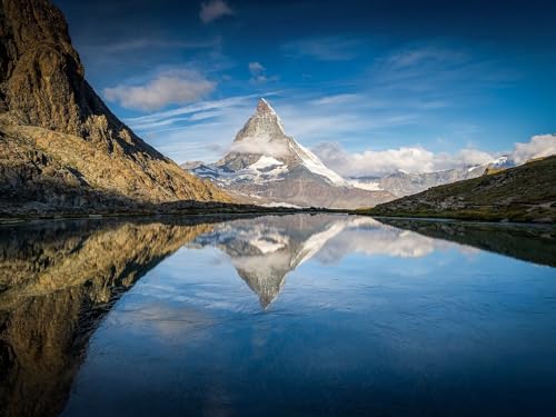 1500 Teile erwachsenenpuzzle ab 14 Jahren, Alpen, Matterhorn, Berg 87x57cm von FRUKAT