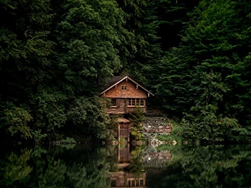 500 Teile Erwachsenenpuzzle ab 14 Jahren, Haus Seeufer 52x38cm 500 Teile Erwachsenenpuzzle ab 14 Jahren, Haus Seeufer 52x38cm von FRUKAT