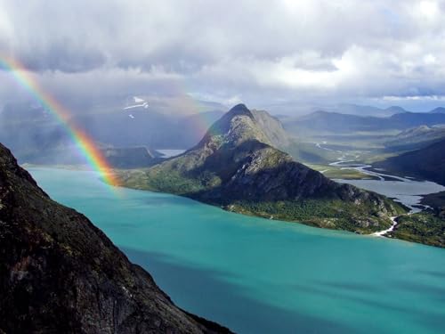 500 Teile Erwachsenenpuzzle ab 14 Jahren, Regenbogen Ozean Berge 52x38cm 500 Teile Erwachsenenpuzzle ab 14 Jahren, Regenbogen Ozean Berge 52x38cm von FRUKAT