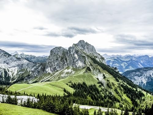 500 Teile Impossible Puzzle,Geschicklichkeitsspiel für Die Ganze Familie - Berge Sommer Draufsicht 52x38cm 500 Teile Impossible Puzzle,Geschicklichkeitsspiel für Die Ganze Familie - Berge Sommer Draufsicht 52x38cm von FRUKAT