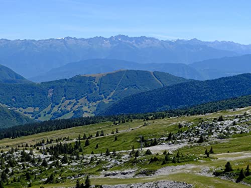 500 Teile Impossible Puzzle,Geschicklichkeitsspiel für Die Ganze Familie - Hügel Berge Grün 52x38cm 500 Teile Impossible Puzzle,Geschicklichkeitsspiel für Die Ganze Familie - Hügel Berge Grün 52x38cm von FRUKAT