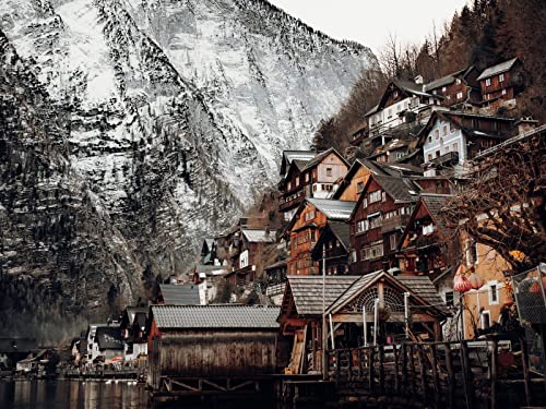 500 Teile Puzzle,Geschicklichkeitsspiel für Die Ganze Familie, Häuser Berge 52x38cm 500 Teile Puzzle,Geschicklichkeitsspiel für Die Ganze Familie, Häuser Berge 52x38cm von FRUKAT