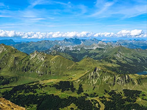 500 Teile Puzzle,Geschicklichkeitsspiel für Die Ganze Familie, Hügel Berge Tal 52x38cm 500 Teile Puzzle,Geschicklichkeitsspiel für Die Ganze Familie, Hügel Berge Tal 52x38cm von FRUKAT