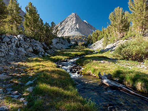 500 Teile Puzzle,Geschicklichkeitsspiel für Die Ganze Familie - Berg Fluss Wasser 52x38cm von FRUKAT