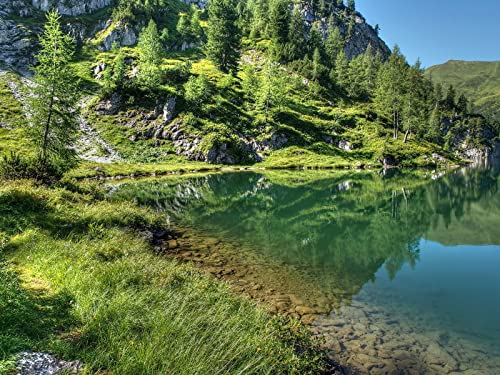 500 Teile Puzzle,Geschicklichkeitsspiel für Die Ganze Familie - Berg-See-Landschaft 52x38cm 500 Teile Puzzle,Geschicklichkeitsspiel für Die Ganze Familie - Berg-See-Landschaft 52x38cm von FRUKAT
