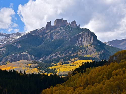 500 Teile Puzzle,Geschicklichkeitsspiel für Die Ganze Familie - Berge Felsen Wälder 52x38cm von FRUKAT