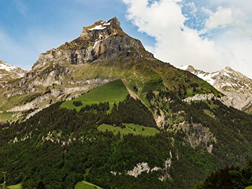 500 Teile Puzzle,Geschicklichkeitsspiel für Die Ganze Familie - Berggipfelvorland 52x38cm von FRUKAT
