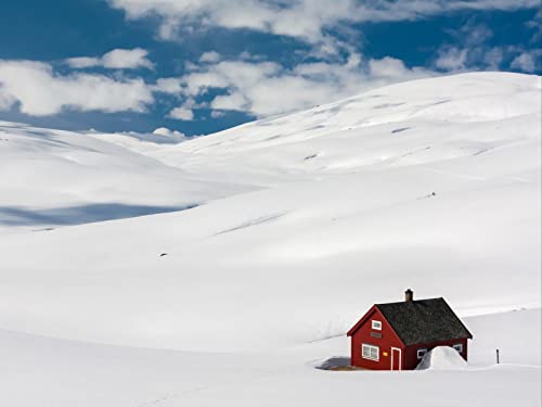 500 Teile Puzzle,Geschicklichkeitsspiel für Die Ganze Familie - Haus Landschaft Schnee 52x38cm 500 Teile Puzzle,Geschicklichkeitsspiel für Die Ganze Familie - Haus Landschaft Schnee 52x38cm von FRUKAT