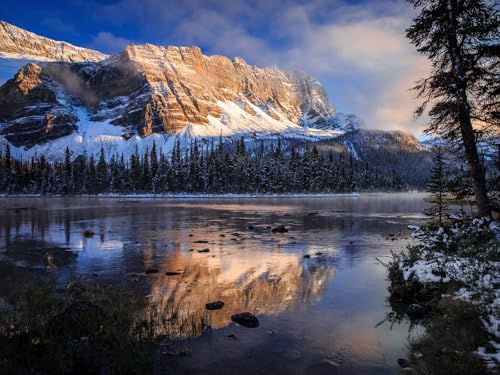 500 Teile Puzzle,Geschicklichkeitsspiel für die ganze Familie,-Kanada, Banff Nationalpark, Berge 52x38cm 500 Teile Puzzle,Geschicklichkeitsspiel für die ganze Familie,-Kanada, Banff Nationalpark, Berge 52x38cm von FRUKAT