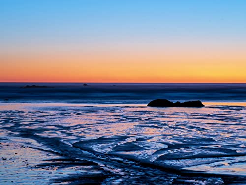 500 Teile Puzzle,Lernen Pädagogische Puzzle Spielzeug - Horizont Sonnenuntergang Meer 52x38cm von FRUKAT