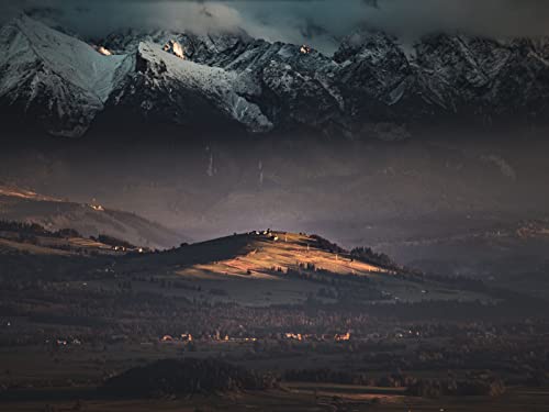 500 Teile Puzzle,Lernen Pädagogische Puzzle Spielzeug - Hügel Berge Bäume 52x38cm 500 Teile Puzzle,Lernen Pädagogische Puzzle Spielzeug - Hügel Berge Bäume 52x38cm von FRUKAT