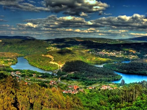 500 Teile Puzzle,Lernen Pädagogische Puzzle Spielzeug - Insel von Oben vom Fluss 52x38cm 500 Teile Puzzle,Lernen Pädagogische Puzzle Spielzeug - Insel von Oben vom Fluss 52x38cm von FRUKAT