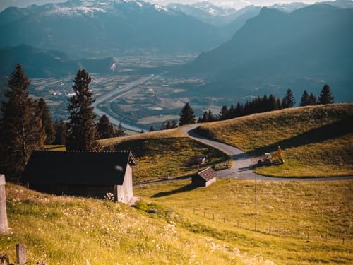 500 Teile Puzzle,Puzzle für Erwachsene,farbenfrohes Legespiel-Berge, Dorf, Landschaft, Gebäude 52x38cm 500 Teile Puzzle,Puzzle für Erwachsene,farbenfrohes Legespiel-Berge, Dorf, Landschaft, Gebäude 52x38cm von FRUKAT