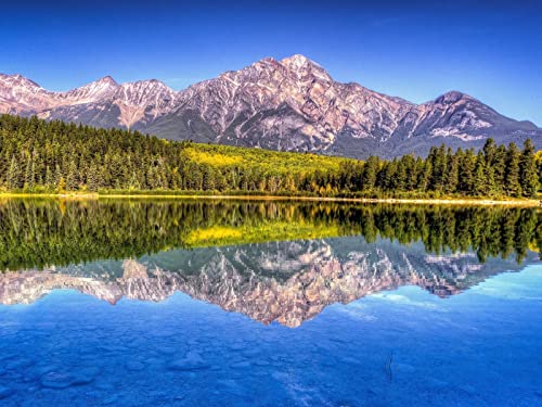 500 Teile Puzzle Farbenfrohes Puzzle für Erwachsene und Kinder - Berg-See-Landschaft 52x38cm 500 Teile Puzzle Farbenfrohes Puzzle für Erwachsene und Kinder - Berg-See-Landschaft 52x38cm von FRUKAT