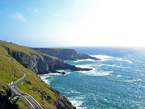 500 Teile Puzzle Farbenfrohes Puzzle für Erwachsene und Kinder - Irland Strand Küste 52x38cm von FRUKAT