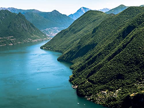 500 Teile Puzzle Farbenfrohes Puzzle für Erwachsene und Kinder - See Berge Bäume 52x38cm 500 Teile Puzzle Farbenfrohes Puzzle für Erwachsene und Kinder - See Berge Bäume 52x38cm von FRUKAT