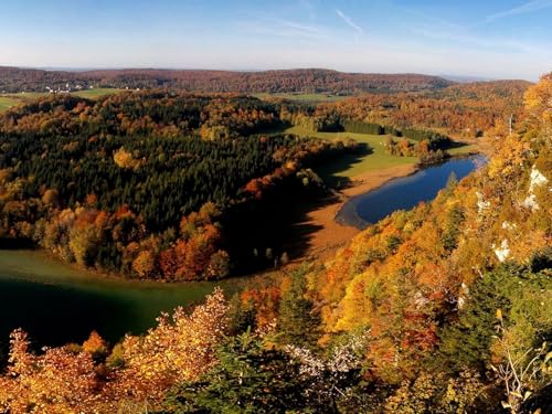 500 Teile Puzzle ab 14 Jahren,buntes Erwachsenenpuzzle -Blick von Oben, Sommer, Bäume 52x38cm 500 Teile Puzzle ab 14 Jahren,buntes Erwachsenenpuzzle -Blick von Oben, Sommer, Bäume 52x38cm von FRUKAT