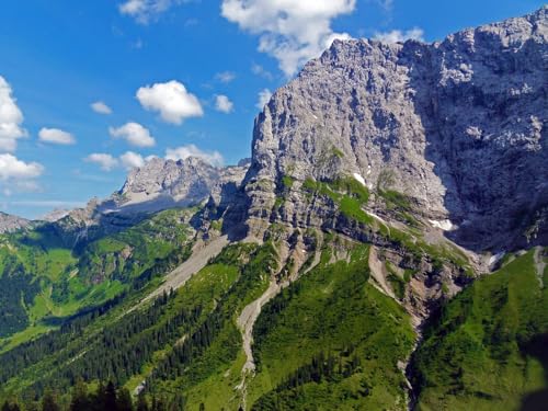 500 Teile Puzzle farbenfrohes Puzzle für Erwachsene und Kinder -Österreich, Alpen, Berge 52x38cm von FRUKAT