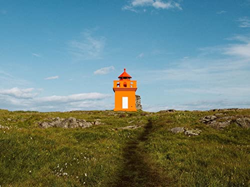 500 Teile Puzzle für Erwachsene und Kinder ab 14 Jahren - Leuchtturm-Gebäudepfad 52x38cm von FRUKAT