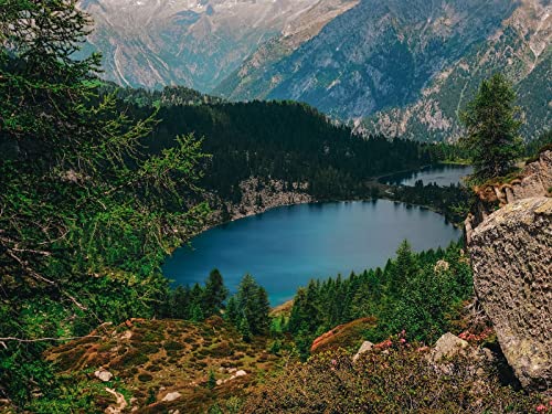 500 Teile Puzzle für Erwachsene und Kinder ab 14 Jahren Puzzle für Wohnkultur - See Berge Tal Rendena 52x38cm von FRUKAT