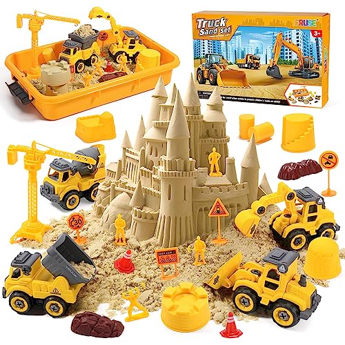 FRUSE Magic Toy Sand Für Kinder,Magic Spielsand Koffer mit Sand,4 Baufahrzeuge,4 Sandformen, Spielsand Baukasten,Sensorisch Sandspielzeug Spielsand für Jungen Mädchen Alter 3 4 5 6 7+ Jahre Alt FRUSE Magic Toy Sand Für Kinder,Magic Spielsand Koffer mit Sand,4 Baufahrzeuge,4 Sandformen, Spielsand Baukasten,Sensorisch Sandspielzeug Spielsand für Jungen Mädchen Alter 3 4 5 6 7+ Jahre Alt von FRUSE