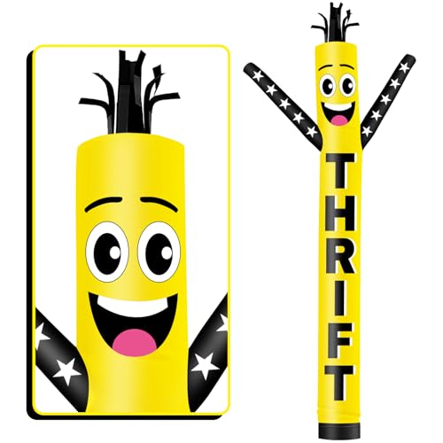 FSFLAG Aufblasbarer Schlauch, 6,1 m hoch, Wacky Air Dancer, Gelb (Durchmesser 45,7 cm) für Outdoor-Dekoration, Werbung, kommerzielle Geschäftsveranstaltungen (Gebläse nicht im Lieferumfang enthalten) von FSFLAG