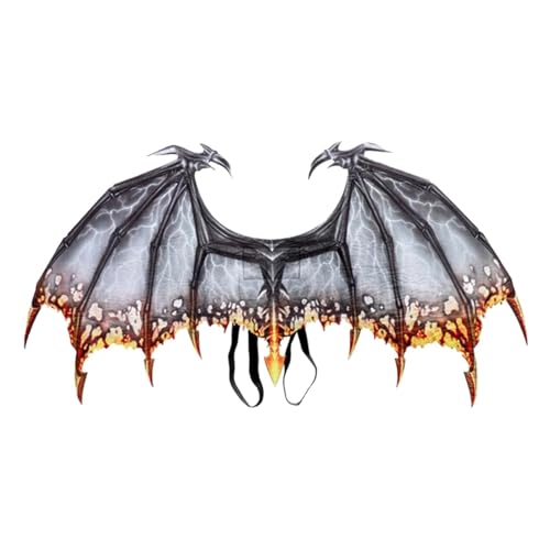 FSLLWGWG Halloween Dekoration,Halloween Karneval Kostüm Cosplay Dämon Drachenflügel für Erwachsene (C) von FSLLWGWG
