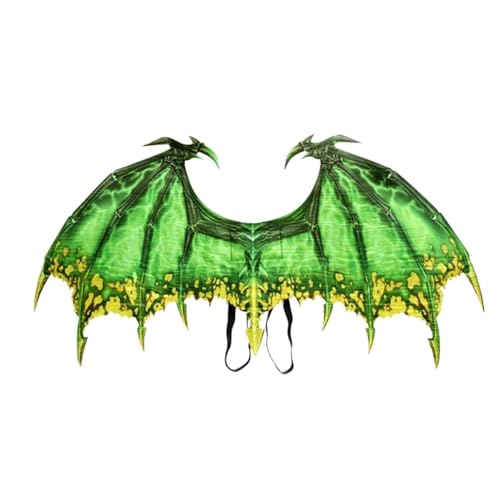 FSLLWGWG Halloween Dekoration,Halloween Karneval Kostüm Cosplay Dämon Drachenflügel für Erwachsene (D) von FSLLWGWG