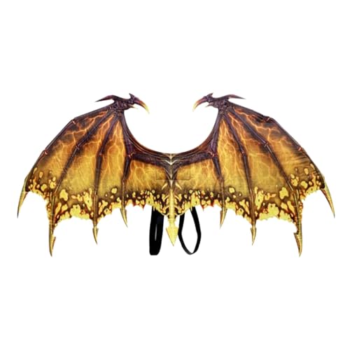 FSLLWGWG Halloween Dekoration,Halloween Karneval Kostüm Cosplay Dämon Drachenflügel für Erwachsene (E) von FSLLWGWG