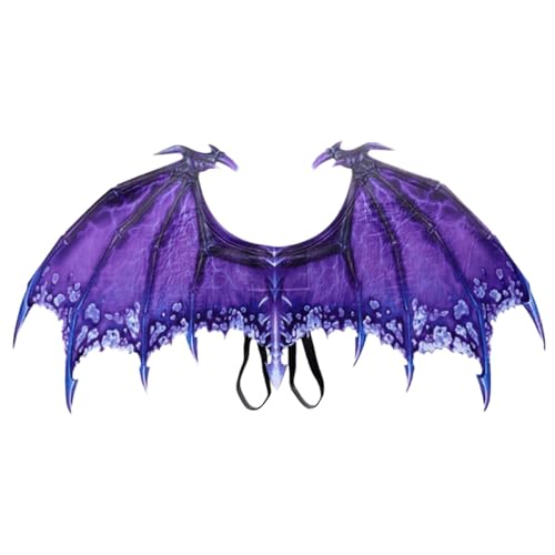 FSLLWGWG Halloween Dekoration,Halloween Karneval Kostüm Cosplay Dämon Drachenflügel für Erwachsene (F) von FSLLWGWG