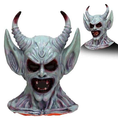 FSLLWGWG Halloween Mask Evil Masks,Vampirmaske Zom-bie-Kopfmaske für Erwachsene,Full Head Realistic Masks Scary Costume for Carnival Costume Birthday Party (A) von FSLLWGWG