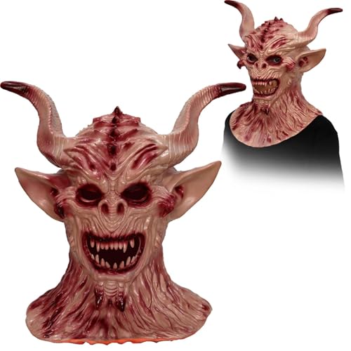 FSLLWGWG Halloween Mask Evil Masks,Vampirmaske Zom-bie-Kopfmaske für Erwachsene,Full Head Realistic Masks Scary Costume for Carnival Costume Birthday Party (C) von FSLLWGWG