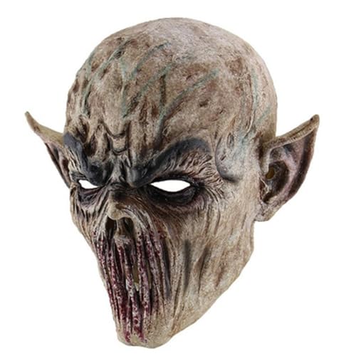 FSLLWGWG Halloween Scary Maske Monster Maske Halloween Kostüm Party Requisiten Cosplay Maske Kopfmaske halloween-masken (Einheitsgröße) von FSLLWGWG