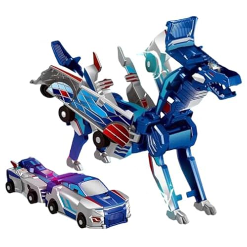 FSLLWGWG Transformierendes Auto, 2 Stück Kollision Deformation Kombinierter Car, Transforming Roboter Spielzeug für Kindergeschenk Spielzeugauto (Dunkelblau) von FSLLWGWG