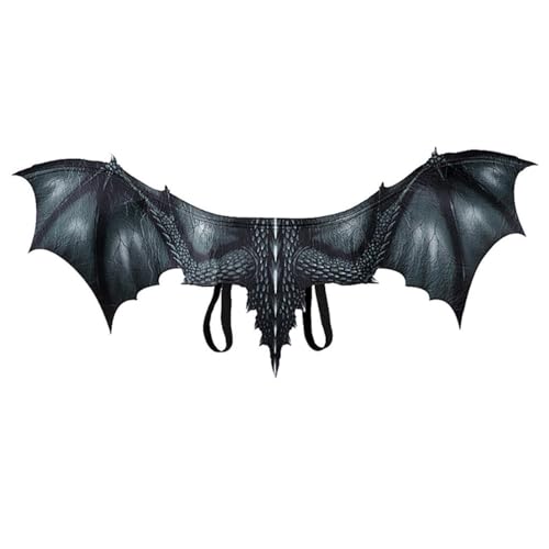 Halloween Drachenflügel Halloween Kostüm Party Requisiten Cosplay Flügel Weihnachten Halloween Dinosaurier Kostüm Karneval Flügel Drachenflügel Verkleidung Up Cape Karneval Maskerade Kostüm (Schwarz) Halloween Drachenflügel Halloween Kostüm Party Requisiten Cosplay Flügel Weihnachten Halloween Dinosaurier Kostüm Karneval Flügel Drachenflügel Verkleidung Up Cape Karneval Maskerade Kostüm (Schwarz) von FSLLWGWG