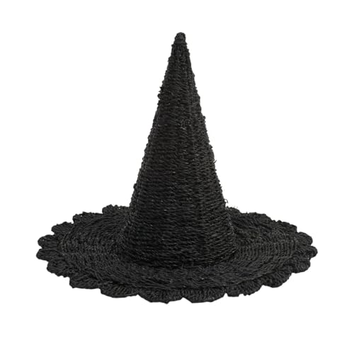 Halloween Hüte,Hexenhut,Schwarz hexenhüte Kostüm Zubehör, Zauberer Hut deko Kostüm Cosplay für Halloween Party Gastgeschenke (Schwarz) von FSLLWGWG