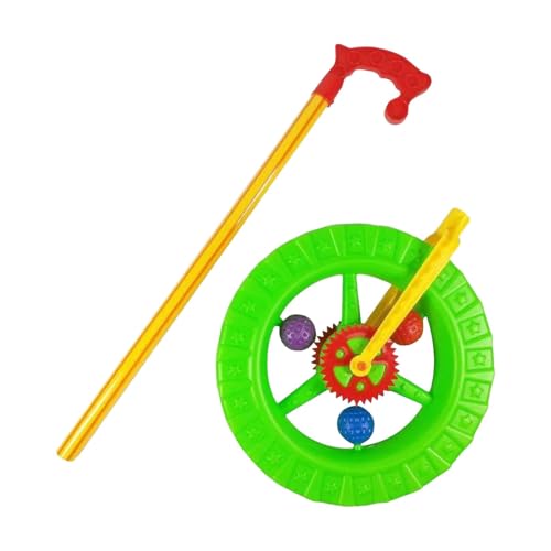 Push Wheel Running Toy,Push and Pull Toy,Preschool Learning, Educational Portable Push and Pull Toy, Early Development for Children, Birthday Gift (Grün) von FSLLWGWG