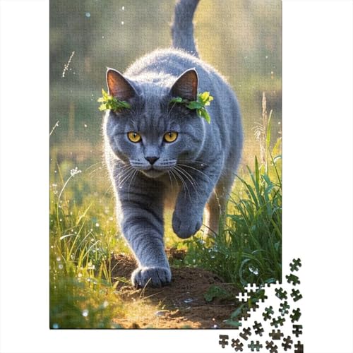1000 Teile Holzpuzzle - Chartreux-Katze-Katze, Spannendes Puzzle-Erlebnis, Stärkt Familiebande, Geeignet Für Heranwachsende & Erwachsene 1000 Teile Holzpuzzle - Chartreux-Katze-Katze, Spannendes Puzzle-Erlebnis, Stärkt Familiebande, Geeignet Für Heranwachsende & Erwachsene von FSMHDG