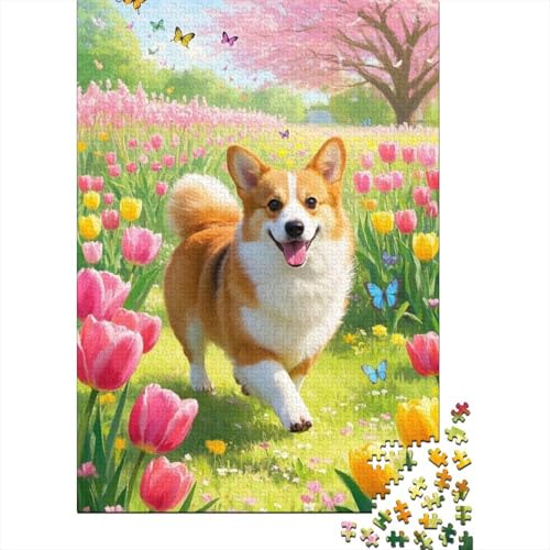 1000-Teile Holzpuzzle - Corgi | Bildungs- Und Unterhaltungsspiel Für Die Ganze Familie | Für Heranwachsende, Jugendliche Und Erwachsene 1000-Teile Holzpuzzle - Corgi | Bildungs- Und Unterhaltungsspiel Für Die Ganze Familie | Für Heranwachsende, Jugendliche Und Erwachsene von FSMHDG