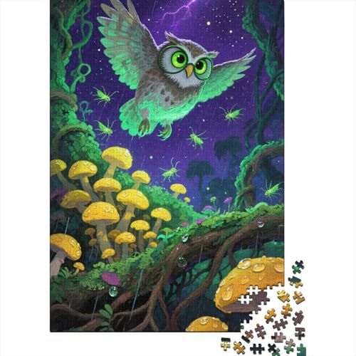 1000-Teile Holzpuzzle - Eule | Bildungs- Und Unterhaltungsspiel Für Die Ganze Familie | Für Heranwachsende, Jugendliche Und Erwachsene 1000-Teile Holzpuzzle - Eule | Bildungs- Und Unterhaltungsspiel Für Die Ganze Familie | Für Heranwachsende, Jugendliche Und Erwachsene von FSMHDG