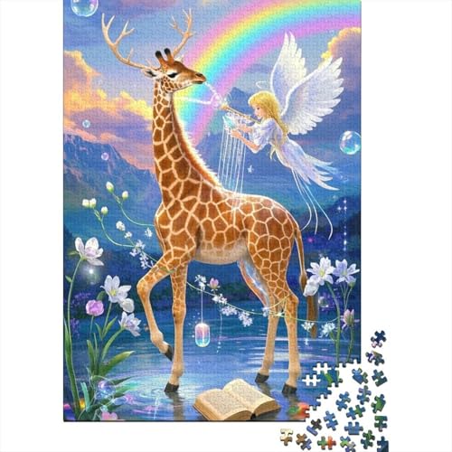 1000 Teile Holzpuzzle - Giraffe, Perfekt Für Teamarbeit, Entwickelt Kognitive Fähigkeiten, Spaß Für Alle von FSMHDG