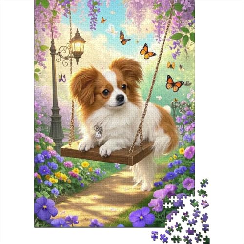 1000-Teile Holzpuzzle Papillon Welpen | EIN Spielzeug, Das Die Kreativität Anregt Und Für Unterhaltung Sorgt | Für Heranwachsende Und Erwachsene 1000-Teile Holzpuzzle Papillon Welpen | EIN Spielzeug, Das Die Kreativität Anregt Und Für Unterhaltung Sorgt | Für Heranwachsende Und Erwachsene von FSMHDG