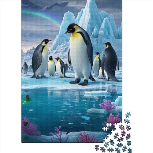 1000 Teile Holzpuzzle - Pinguin, Perfekt Für Teamarbeit, Entwickelt Kognitive Fähigkeiten, Spaß Für Alle von FSMHDG