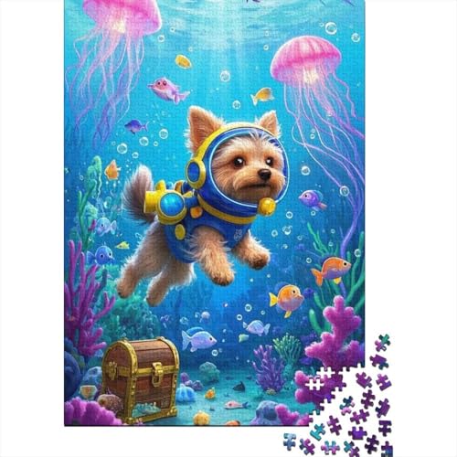 1000-Teile Holzpuzzle - Yorkshire Terrier | Bildungs- Und Unterhaltungsspiel Für Die Ganze Familie | Für Heranwachsende, Jugendliche Und Erwachsene 1000-Teile Holzpuzzle - Yorkshire Terrier | Bildungs- Und Unterhaltungsspiel Für Die Ganze Familie | Für Heranwachsende, Jugendliche Und Erwachsene von FSMHDG