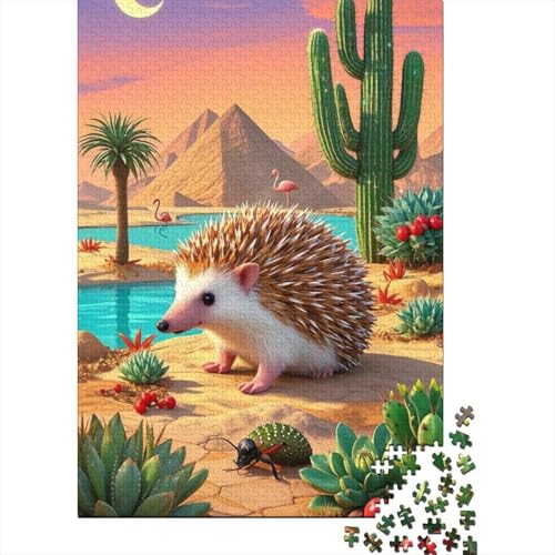 1000 Teile Puzzle - Afrikanischer Zwergigel, Aus Holz Gefertigt, Fördert Kreatives Denken Und Entspannung, Geeignet Für Alle Altersklassen 1000 Teile Puzzle - Afrikanischer Zwergigel, Aus Holz Gefertigt, Fördert Kreatives Denken Und Entspannung, Geeignet Für Alle Altersklassen von FSMHDG